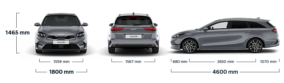 Kia Ceed Sportswagon Plug-in Hybrid Dimensions